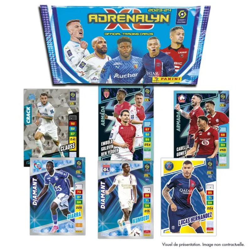 Panini Foot Tcg Adrenalyn Ligue 1 Uber Eats 2024 Boite De 18 Pochettes 8 Cartes